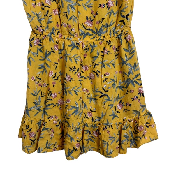 AMERICAN EAGLE Yellow Floral Ruffle Romper M - Picture 9 of 9